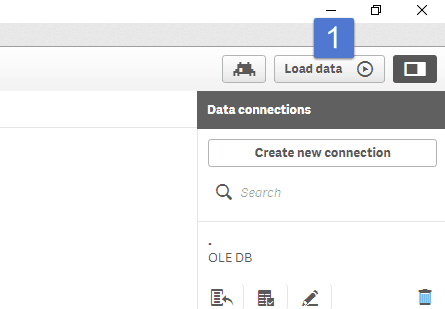 Load data button Qlik Sense